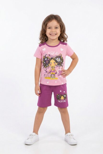 Soft Cotton Girls' Pajama Set