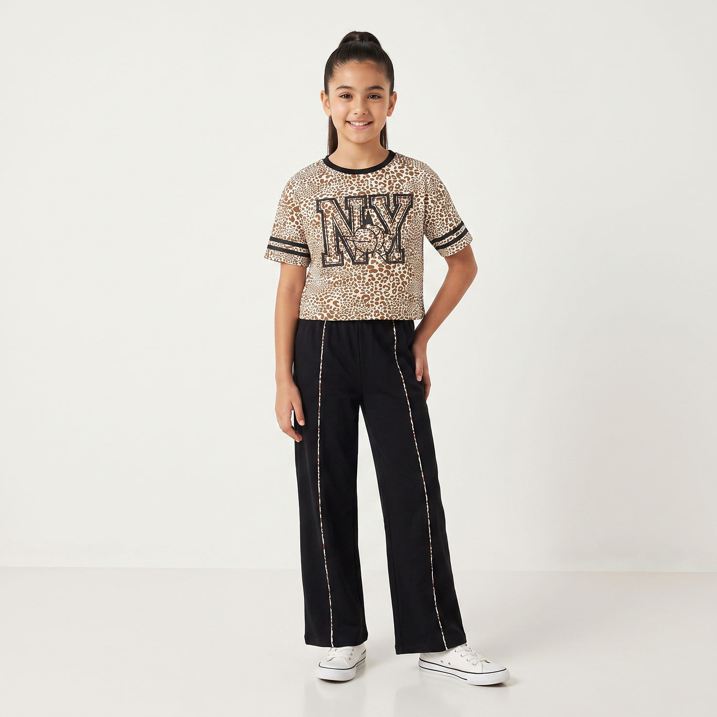 WAB22 Girls' Casual Summer Outfit Set - Image 1
